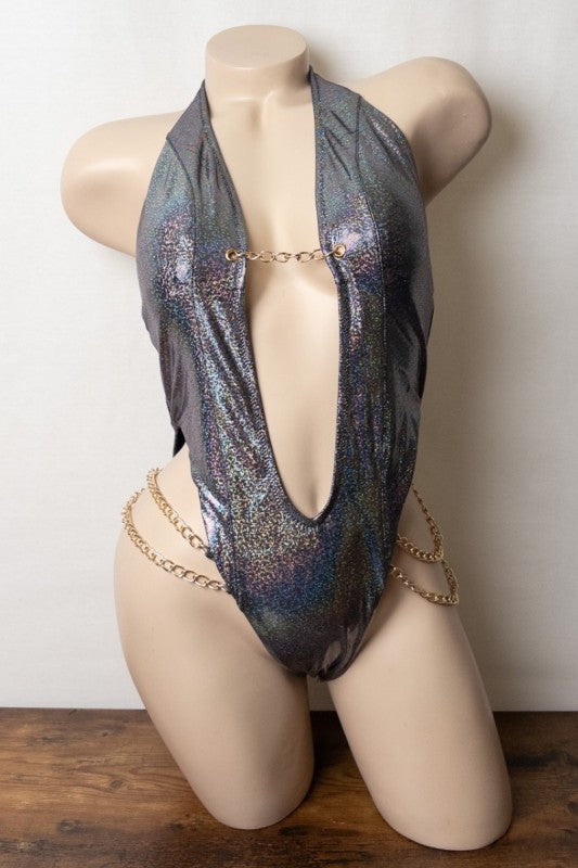Dazzling Chain Dive Bodysuit S1-M1-L1 3 pcs 1 pack